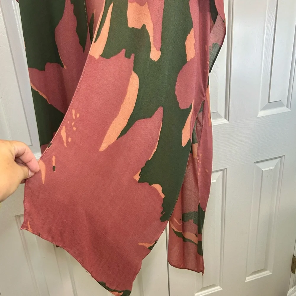 Anna & Ana Arsty Bohemian Art to Wesr Long Line Kimono Wrap Size OS - Picture 4 of 12